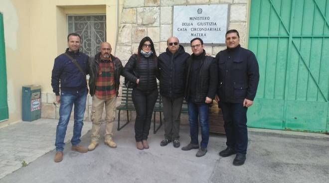 La delegazione al carcere di Matera