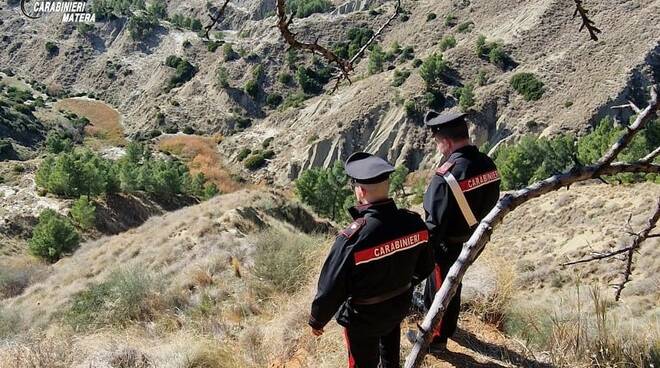 Carabinieri nei Calanchi